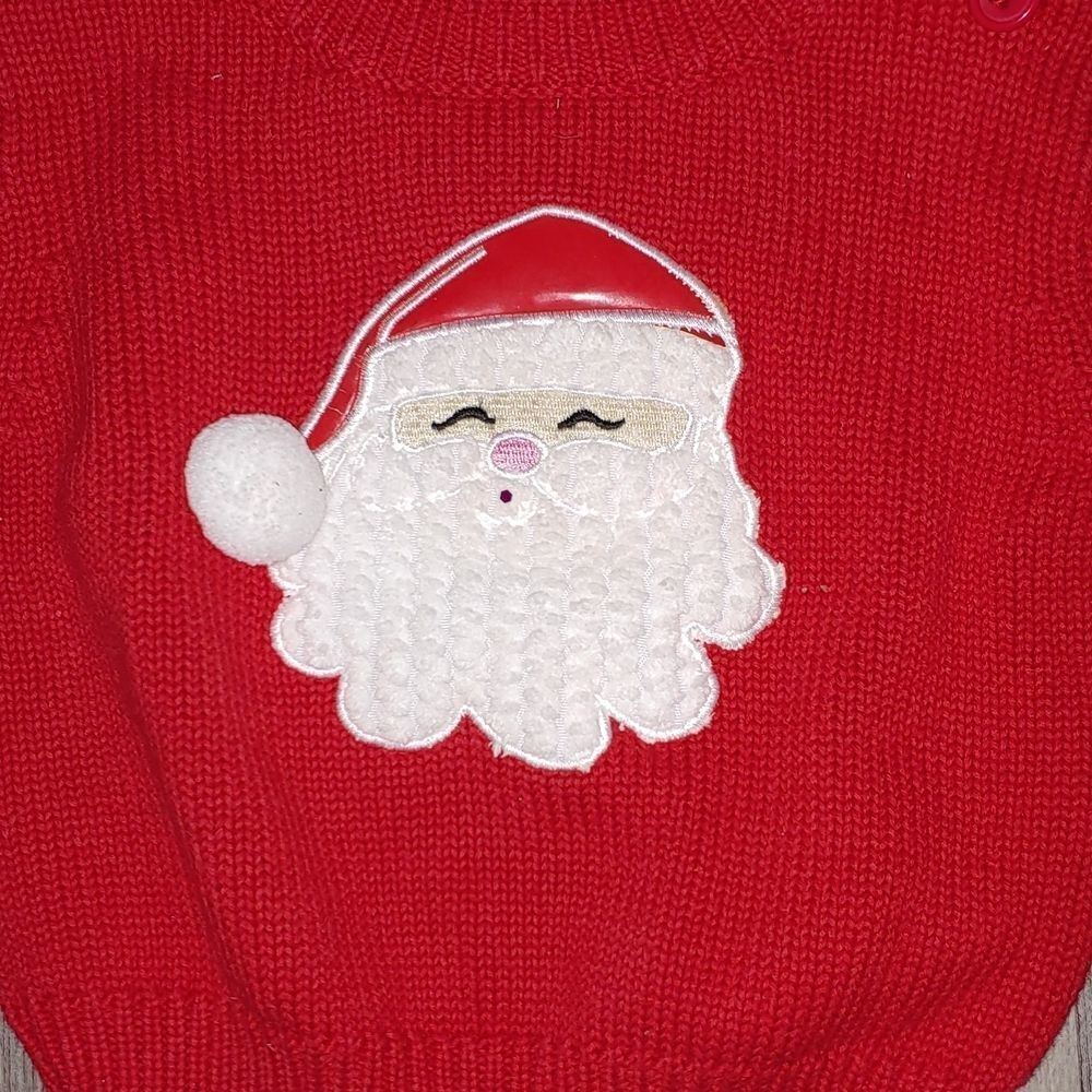 Mud Pie Santa Baby Sweater Sz 0-6 months NWOT - Picture 2 of 5